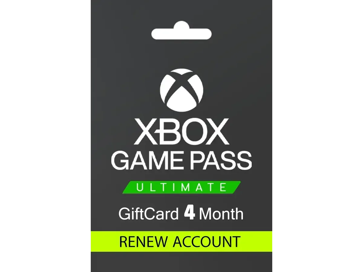 گیفت کارت گیم پس آلتیمیت 4 ماهه گلوبال ایکس باکس
