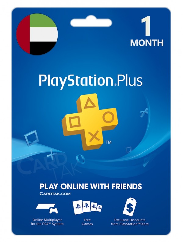 خرید اشتراک 1 ماهه PlayStation Plus امارات متحده عربی بهترین قیمت