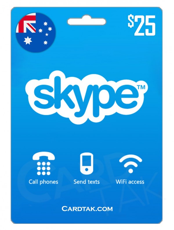 گیفت کارت اسکایپ 25 دلاری استرالیا (AU)