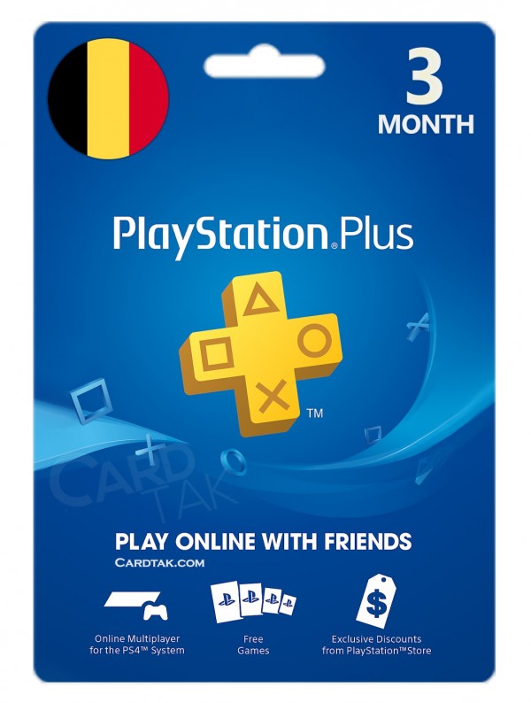 خرید اشتراک 3 ماهه PlayStation Plus بلژیک بهترین قیمت