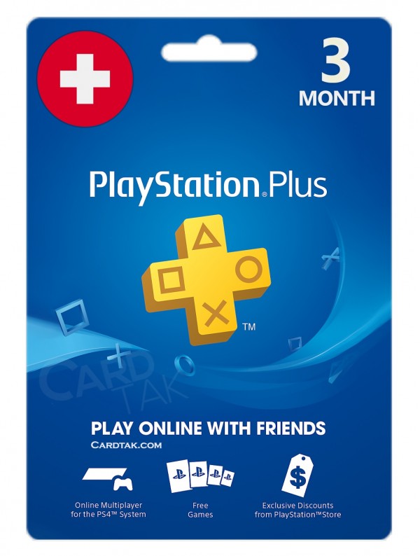 خرید اشتراک 3 ماهه PlayStation Plus سوئیس بهترین قیمت