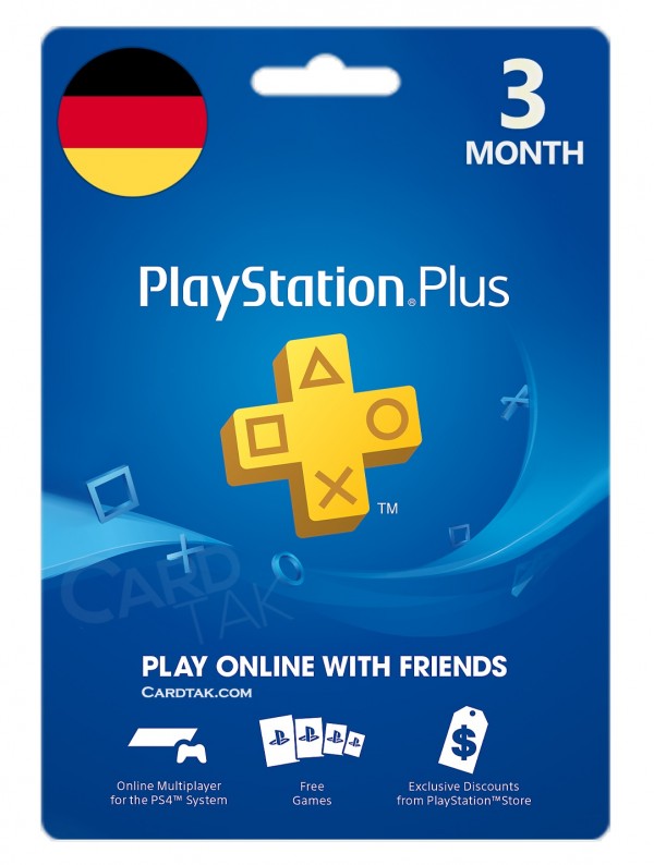 خرید اشتراک 3 ماهه PlayStation Plus آلمان بهترین قیمت