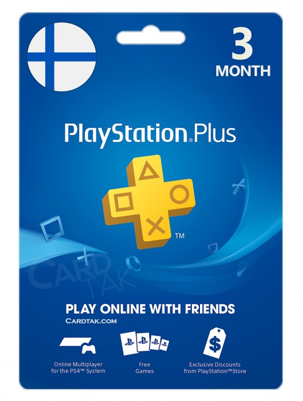 خرید اشتراک 3 ماهه PlayStation Plus فنلاند بهترین قیمت