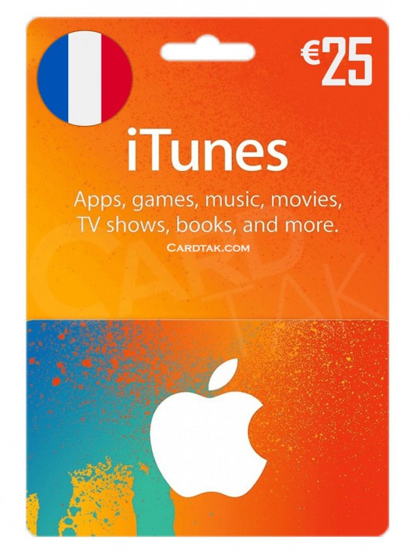 گیفت کارت آیتونز 25 یورو فرانسه (بهترین قیمت)