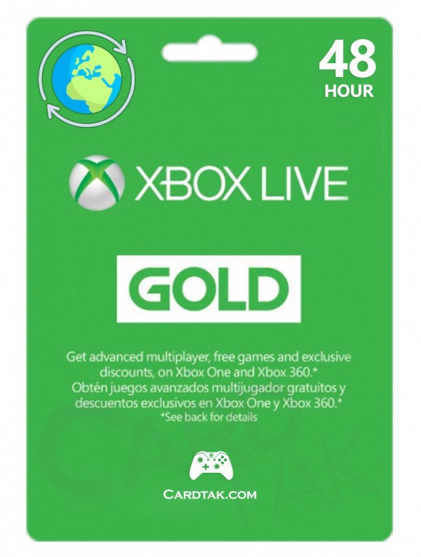 ایکس باکس لایو گلد 48 ساعته گلوبال - Xbox Live Gold 48 Hour Global