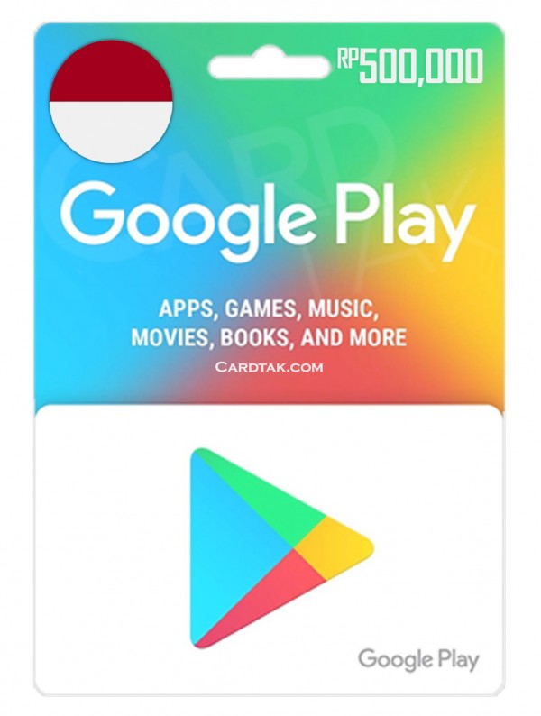 گیفت کارت گوگل پلی 500,000 روپیه اندونزی (بهترین قیمت)