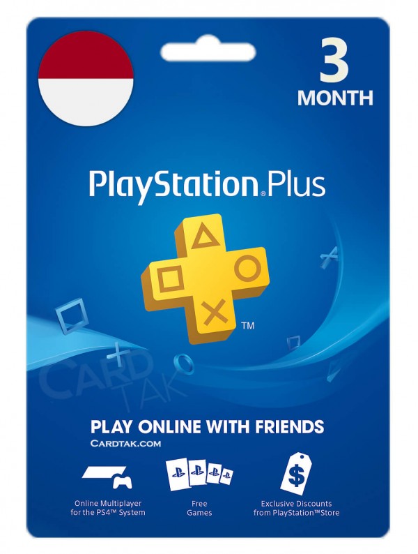 خرید اشتراک 3 ماهه PlayStation Plus اندونزی بهترین قیمت