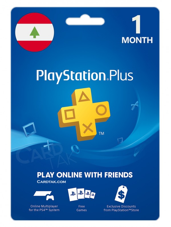 خرید اشتراک 1 ماهه PlayStation Plus لبنان بهترین قیمت