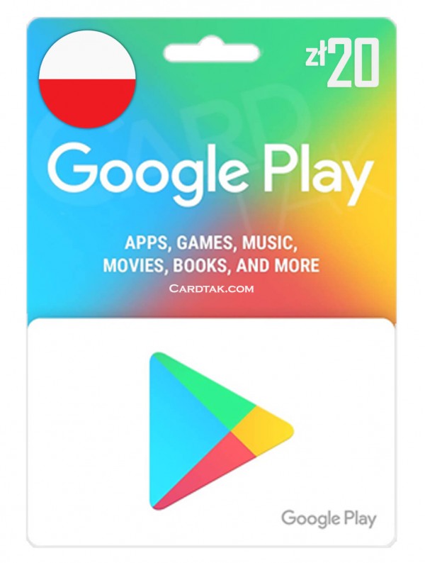 گیفت کارت گوگل پلی 20 زلوتی لهستان (بهترین قیمت)