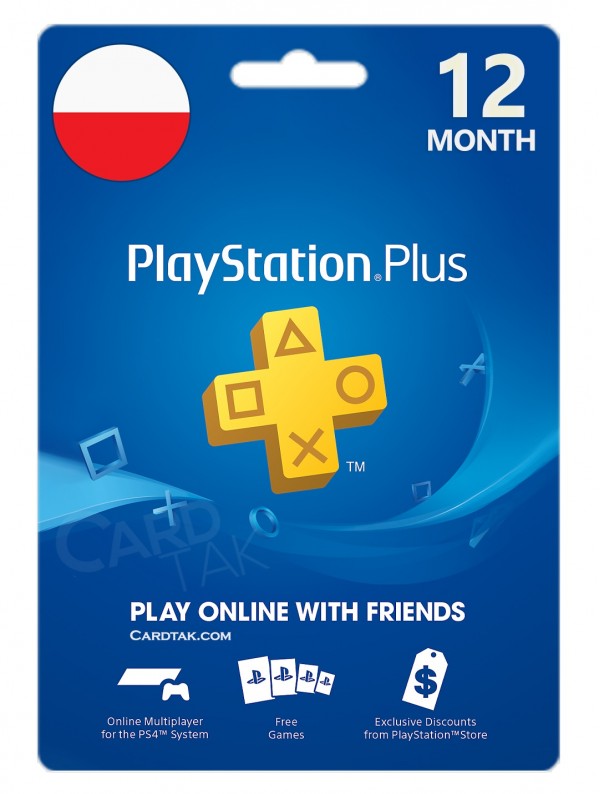 خرید اشتراک 12 ماهه PlayStation Plus لهستان بهترین قیمت