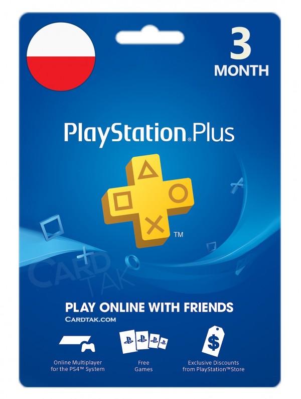 خرید اشتراک 3 ماهه PlayStation Plus لهستان بهترین قیمت