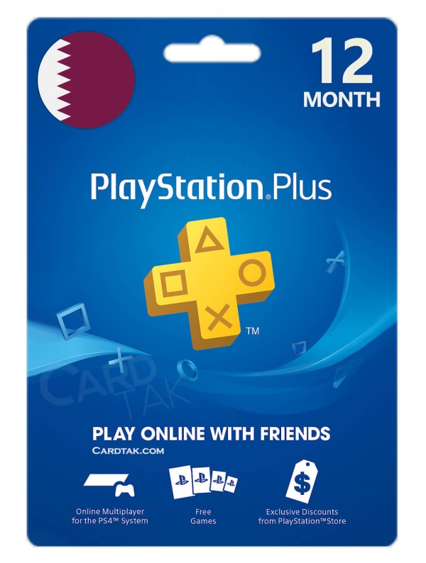 خرید اشتراک 12 ماهه PlayStation Plus قطر بهترین قیمت