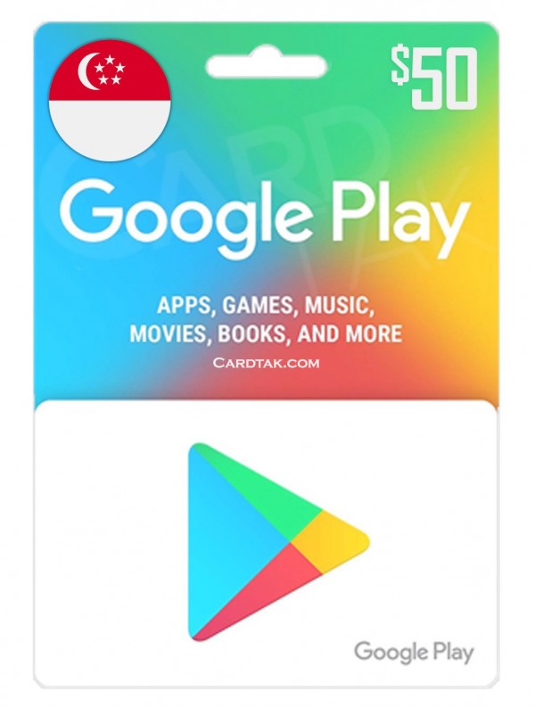 گیفت کارت گوگل پلی 50 دلاری سنگاپور (بهترین قیمت)