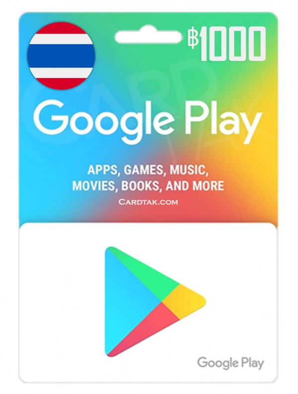گیفت کارت گوگل پلی 1000 بات تایلند (بهترین قیمت)