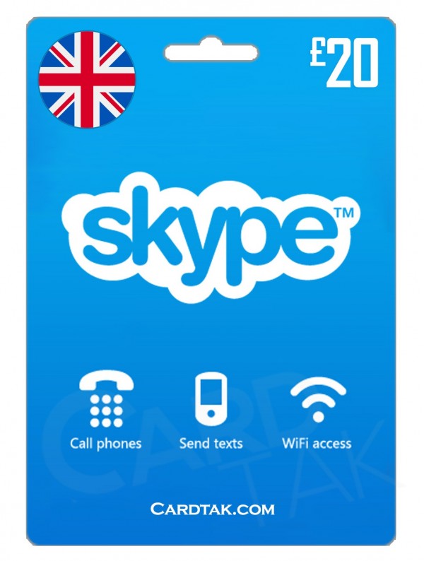 اسکایپ 20 پوندی انگلیس (UK)