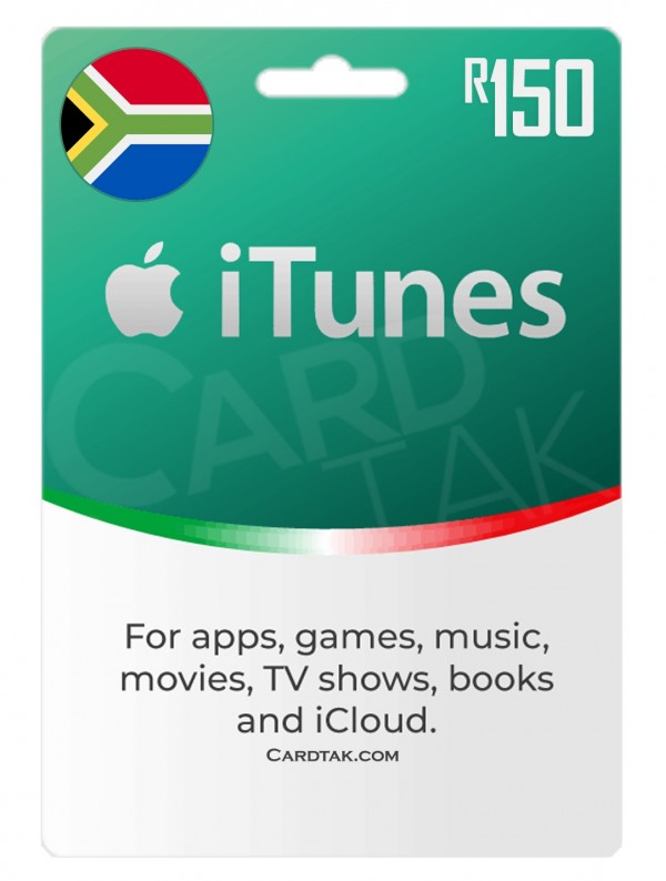 گیفت کارت آیتونز 150 راند آفریقای جنوبی (بهترین قیمت)