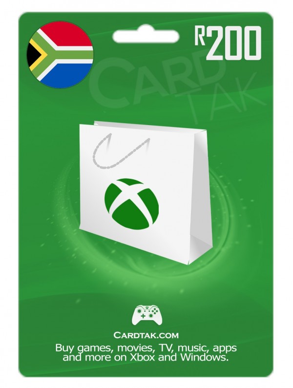 گیفت کارت ایکس باکس لایو 200 راند آفریقای جنوبی (ZA)