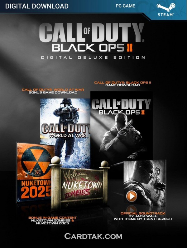 سی دی کی بازی Call of Duty Black Ops 2 Digital Deluxe Edition