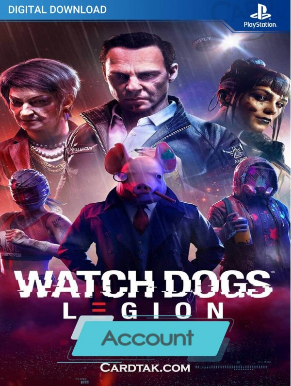 اکانت ظرفیتی بازی Watch Dogs Legion PS4