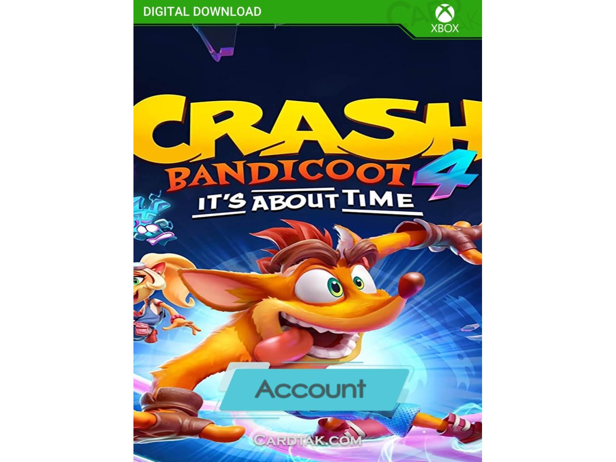 اکانت بازی Crash Bandicoot 4 It's About Time ظرفیت سوییچ ایکس باکس