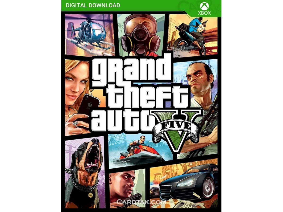 کد بازی Grand Theft Auto V ایکس باکس