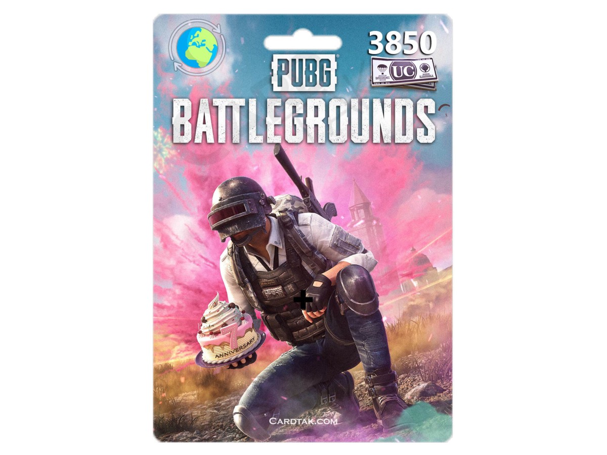 کارت پابجی موبایل 3850 یوسی (Global)