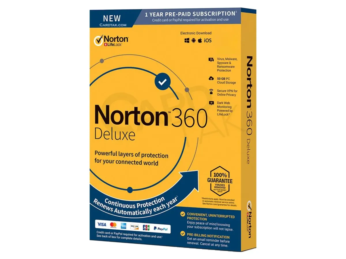 لایسنس نورتون 360 دیلاکس (1کاربره 1 ساله)